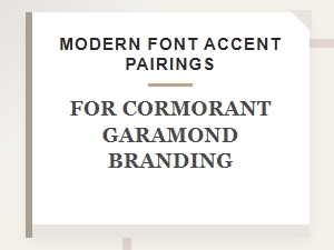 Display Font Accents for Cormorant Garamond Branding