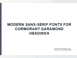 Modern Sans-Serif Fonts for Cormorant Garamond Headings